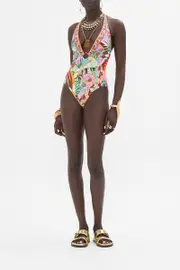 RING DETAIL PLUNGE V ONE PIECE GIZA GODDESS