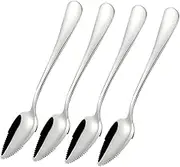 FELTECHELECTR Fruit Scraping Spoon Set 4pcs Stainless Steel Spoons for Grapefruit Pear More Safe and Easy to Use