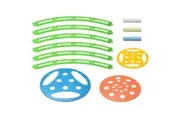 12 in 1 Creative Toy Large Scale Spirograph Drawing Ruler & Chalk Set