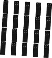 [GAROZATION] 20Pcs 2 Hooks 2 Rows Bra Extender Buckle Adjustable Elastic Bra Band Extension Strap for Women