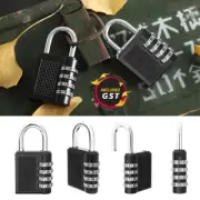 2x 4 Digit Combination Lock Key Security Padlock Anti Rust Weather Proof Locks
