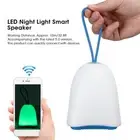 Wireless BT Speaker Light Touch Control 8 Color LED Night Light Smart Speake Fit