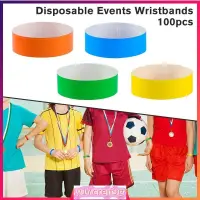 在飛比找蝦皮購物優惠-100Pcs Disposable Events Wrist