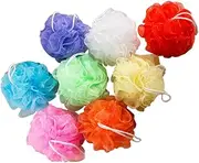 BIUDECO Bath Ball Shower Ball Set 16pcs Solid Mesh Net Scrubbers for Gentle Exfoliati