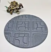 GIANT 130mm Round Tech Sector Base "A" FALLOUT Post Apoc. 28mm Wargaming Terrain