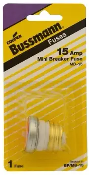 Bussman BP/MB-15 15 Amp Mini Breaker (QTY-10)