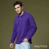 在飛比找momo購物網優惠-【NAUTICA】男裝 品牌LOGO刺繡口袋長袖POLO衫(