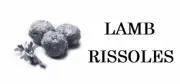 Lamb Rissoles, Label, Commercial, Food, B/W, Meat, Takeaway, Asian, Indian