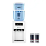 Premium 22L Bench Top Water Cooler Dispenser Purifier Hot Cold Three Tap with 2 Replacement Filters