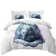 Child of Light Sun Moon Cub and Lion Quilt Cover