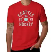 Seattle Kraken NHL Hockey Sticks And Puck T-Shirt XL Red