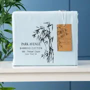 Park Avenue 500 Thread Count Bamboo Cotton sheet set Mid Blue