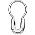 Surgical Steel Septum Ring Clicker Hoop 16 Gauge Safety Pin Design