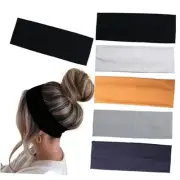 6 Pcs Headbands for Women Hair Black, White, Grey, Light brown, Navy blue