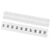 20 Pcs Terminal Marker Strip,ZB6 Terminal Blocks Marking Labels (91-100)
