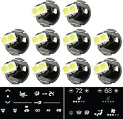 Jtech 10 x T4.2 Neo Wedge 2 SMD LED White Car Instrument Cluster Panel, A/C Dash Climate Gauge, Heater Control Lights Bulbs