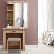 Storage Dressing Table With Full Sliding Mirror