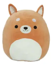 LuvMeMo 16 Inch Corgi Plush Dog Stuffed Animals, Shiba Inu Pillow Kawaii Plushie