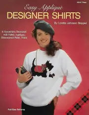 Easy Applique Shirts Craft Book VTG Fabric Painting Decorating Patterns