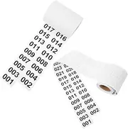 KONTONTY Easy Inventory Management Numbered Stickers Roll Removable Inventory Labels Circle Labels Sticker Numbers 2 Rolls