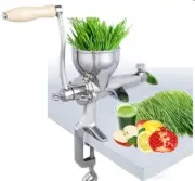 New Manual Wheat Grass Juicer Hand Fruit Juicer Vegetable Juicer Stainless Steel