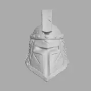 Knight Helmet v2 custom head for Mythic Legions & other fantasy action figures