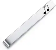[HONEY BEAR] 2.12inch Mens Musical Music Note Quaver Tie Clip Bar for Normal Size Gift 5.4cm