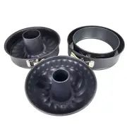Set of 4 Cook's Essential Baking Pan Bundt, Fluted, 2 Sizes Springform NEW