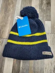 NEW Columbia Auroras Lights Beanie Hat YOUTH One Size Navy Stocking Cap