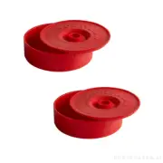 2 PACK Red Hard Plastic Mexican Tortilla or Flatbread Warmer For Commercial