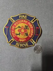 Socorro Fire Department Patch Hard To Get Hard To Find