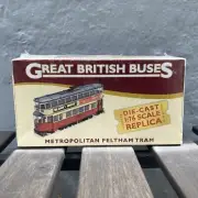 Atlas Editions - Metropolitan Feltham Tram - 1:76 Scale Great British Bus UK