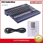 EFX12 12-CH Mixing Console Live Sound Audio Mixer with Built-in 24bit Effects sz