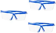 [Gatuida] 3 Pcs Clear Goggles Protective Goggles Safety Goggle Protective Eyewear Glasses Outdoor Goggles Protective Glasses Outdoor Goggle Glasses Windproof Goggles Riding Baffle