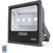 200W RGB LED Flood Lights Outdoor Color Changing LED Security Light with IR Remo