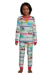 Disney 100~ NEW♈Kids 2 pc Velour Pajama Set size L (10-12)~white/multi Simba