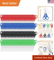 300 Pack Kid Scissors 5 Inch Blunt Tip Scissors Bulk Kids Safety School Sciss...