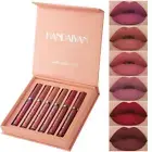 Liquid Lipstick Set Ultra Matte Velvet Waterproof Long Lasting Lip Glosses Nude