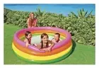 Intex Sunset Glow Inflatable Round Pool 66" x 18" Pink Orange Yellow Green, New