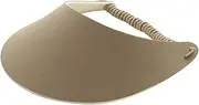 [Mega Cap] Women's Cotton Solid String Sun Visor Hat