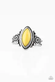 Paparazzi Zoo Hot To Handle Yellow Ring - New