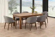 HELMOND 7 Piece Dining Suite with Westley Dining Chairs