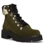 Steve Madden Women’s Receptive Lace Up Hiker Bootie Boots 6.5