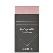 TheDapperTie - Men's Cotton Solid Color Rectangle Pre Folded Pocket Square on