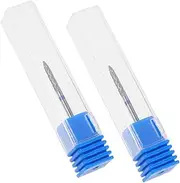 Healeved 2pcs Cuticle Clean Nail Drill Bits Electric Nail File Bits Replacement Carbide Under Nail Cleaner for Cuticle Dead Skin Nail Prepare
