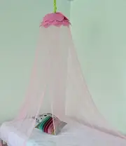 OctoRose ® Lotus Leaf Top Bed Canopy Mosquito Net for all Size Bed Dressing Room