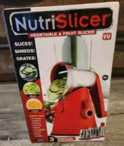 Nutrislicer Vegetable & Fruit Slicer - Cheese Grater Shredder - New In Box