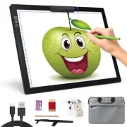 A4 Light Box for Tracing - Rechargeable Diamond Painting Light Board with Car...