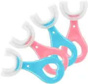 Cepillo De Dientes Para Ni�Os 360 Grados En Forma De U Limpiador 2-6 A�Os 4Pcs