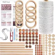 121Pcs Macrame Kit, Macrame Supplies 3Mm X 109Yards Macrame Cord for Macrame Kit